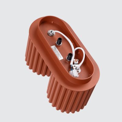 Sollux Lighting Aura lampa podsufitowa 2x10 W ochra czerwona SL.1800