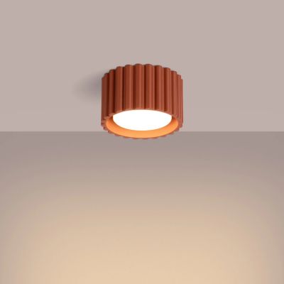 Sollux Lighting Aura lampa podsufitowa 1x10 W ochra czerwona SL.1802