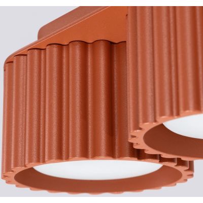 Sollux Lighting Aura lampa podsufitowa 2x10 W ochra czerwona SL.1803