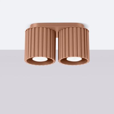 Sollux Lighting Aura lampa podsufitowa mocca 2x10 W SL.1805