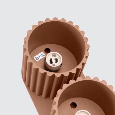 Sollux Lighting Aura lampa podsufitowa mocca 2x10 W SL.1805