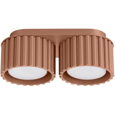 Sollux Lighting Aura lampa podsufitowa 2x10 W mocca SL.1808