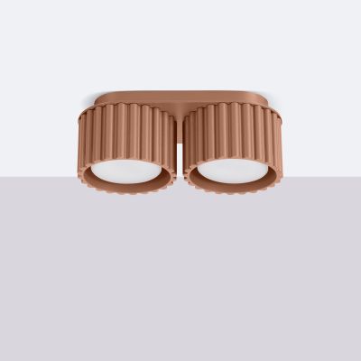 Sollux Lighting Aura lampa podsufitowa 2x10 W mocca SL.1808