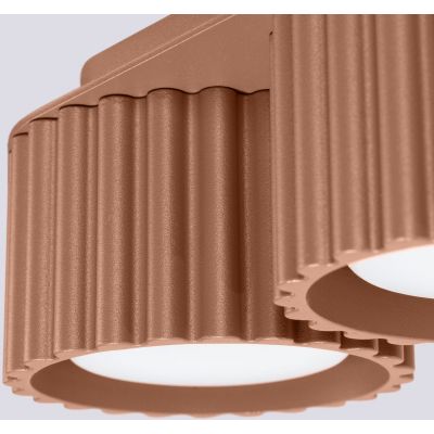 Sollux Lighting Aura lampa podsufitowa 2x10 W mocca SL.1808