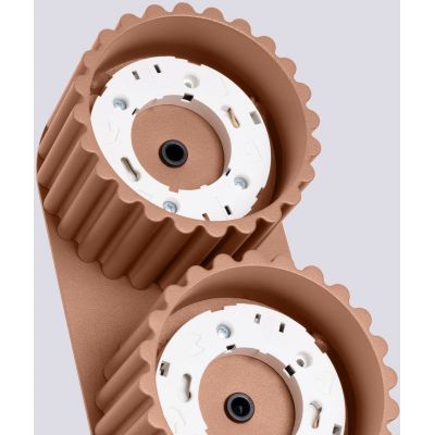 Sollux Lighting Aura lampa podsufitowa 2x10 W mocca SL.1808