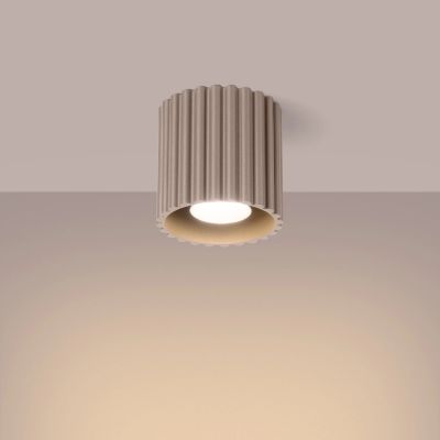Sollux Lighting Aura lampa podsufitowa 1x10 W taupe SL.1814