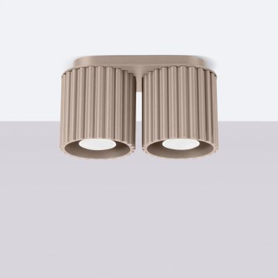 Sollux Lighting Aura lampa podsufitowa 2x10 W taupe SL.1815