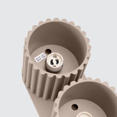 Sollux Lighting Aura lampa podsufitowa 2x10 W taupe SL.1815