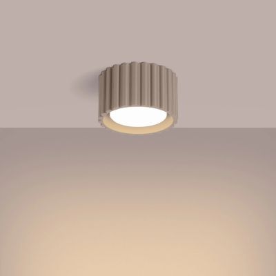 Sollux Lighting Aura lampa podsufitowa 1x10 W taupe SL.1817
