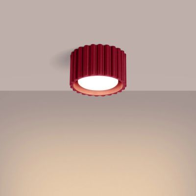 Sollux Lighting Aura lampa podsufitowa 1x10 W burgund SL.1822