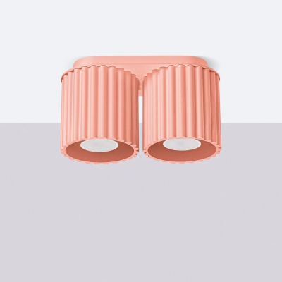 Sollux Lighting Aura lampa podsufitowa 2x10 W brzoskwiniowa SL.1825