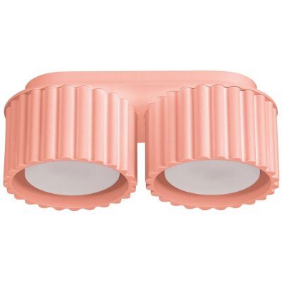 Sollux Lighting Aura lampa podsufitowa 2x10 W brzoskwiniowa SL.1828