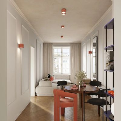 Sollux Lighting Aura lampa podsufitowa 2x10 W brzoskwiniowa SL.1828