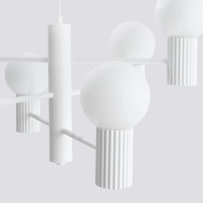 Sollux Lighting Halo lampa wisząca 6x8 W biała SL.1829