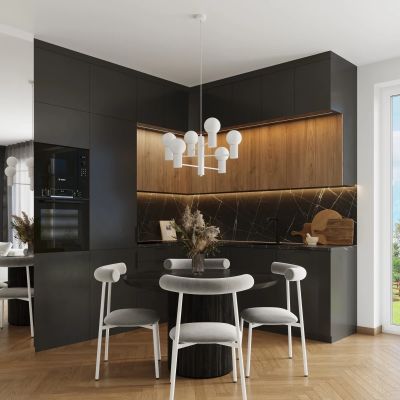 Sollux Lighting Halo lampa wisząca 6x8 W biała SL.1829