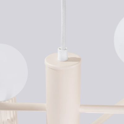 Sollux Lighting Halo lampa wisząca 6x8 W beżowa SL.1831