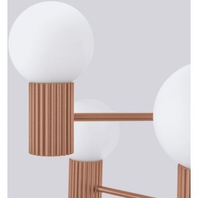 Sollux Lighting Halo lampa wisząca 6x8 W mocca SL.1834