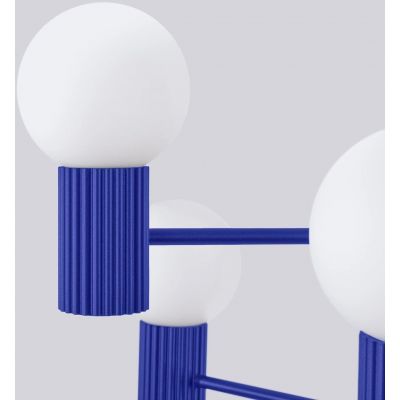 Sollux Lighting Halo lampa wisząca 6x8 W ultramaryna SL.1835