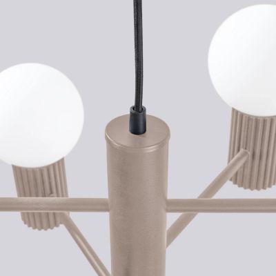 Sollux Lighting Halo lampa wisząca 6x8 W taupe SL.1836