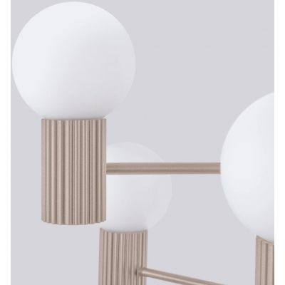 Sollux Lighting Halo lampa wisząca 6x8 W taupe SL.1836