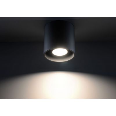 Sollux Lighting Orbis lampa podsufitowa 1x40W czarna SL.0016