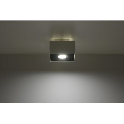 Sollux Lighting Mono lampa podsufitowa 1x40W biała/czarna SL.0066
