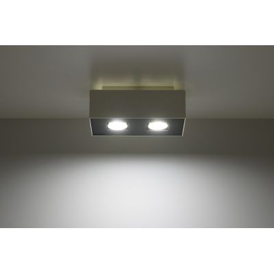 Sollux Lighting Mono lampa podsufitowa 2x40W biała/czarna SL.0067