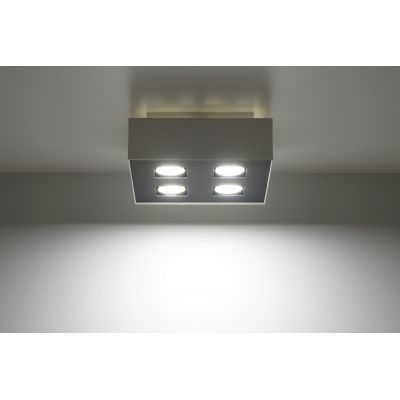 Sollux Lighting Mono lampa podsufitowa 4x40W biała/czarna SL.0069