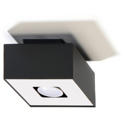 Sollux Lighting Mono lampa podsufitowa 1x40W czarna/biała SL.0070