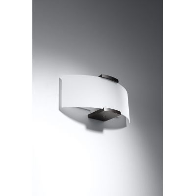Sollux Lighting Emilio kinkiet 2x60W biały/wenge SL.0185