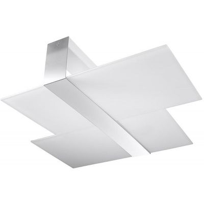 Sollux Lighting Massimo lampa podsufitowa 2x60W biała/chrom SL.0188