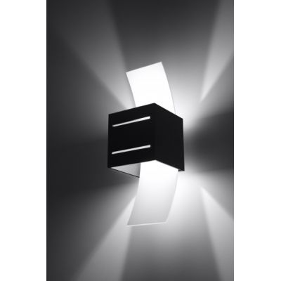 Sollux Lighting Loreto kinkiet 1x40W czarny/biały SL.0201