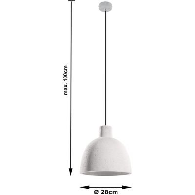 Sollux Lighting Damaso lampa wisząca 1x60W szara SL.0281