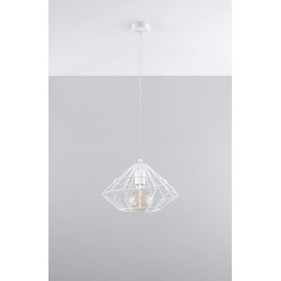 Sollux Lighting Umberto lampa wisząca 1x60W biała SL.0293