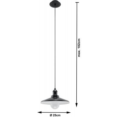 Sollux Lighting Mare lampa wisząca 1x60W czarna SL.0307