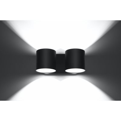 Sollux Lighting Orbis kinkiet 2x40W czarny SL.0660