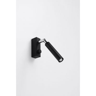 Sollux Lighting Eyetech kinkiet 1x40W czarny SL.0897