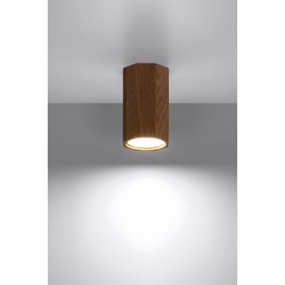 Sollux Lighting Zeke lampa podsufitowa 1x40W dąb SL.1033