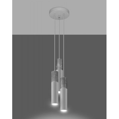 Sollux Lighting Borgio lampa wisząca 3x12 W biała SL,1080