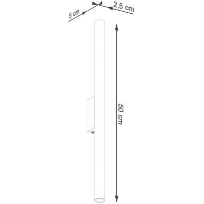 Sollux Lighting Pastelo kinkiet 2x8W czarny SL.1178