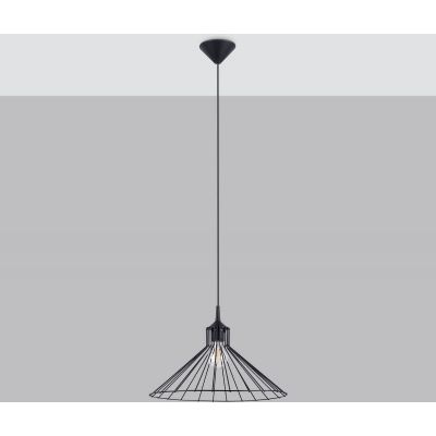 Sollux Lighting Eda lampa wisząca 1x15 W czarna SL.1186