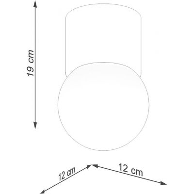 Sollux Lighting Boomo lampa podsufitowa 1x8W naturalne drewno SL.1190