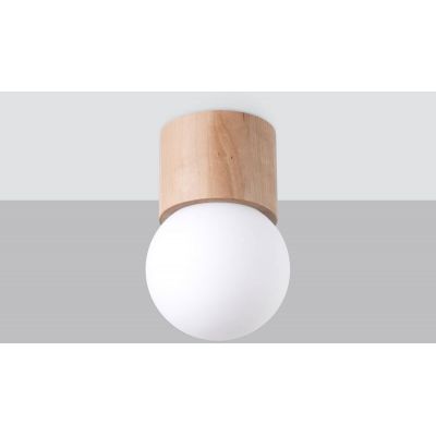 Sollux Lighting Boomo lampa podsufitowa 1x8W naturalne drewno SL.1190