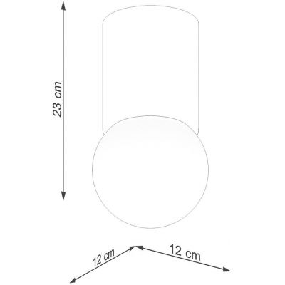 Sollux Lighting Boomo lampa podsufitowa 1x8W naturalne drewno SL.1191