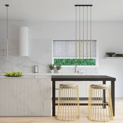 Sollux Lighting Pastelo lampa wisząca 5x8W złoty połysk SL.1198