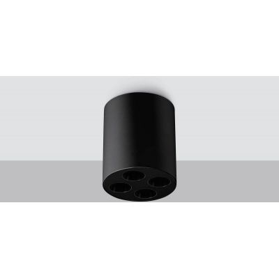 Sollux Lighting Zoe lampa podsufitowa 4x9W czarny SL.1210