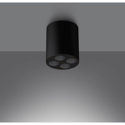 Sollux Lighting Zoe lampa podsufitowa 4x9W czarny SL.1210