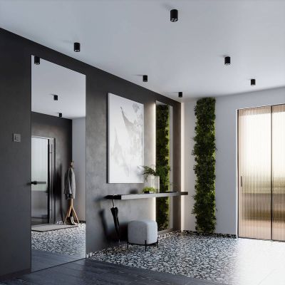 Sollux Lighting Zoe lampa podsufitowa 4x9W czarny SL.1210