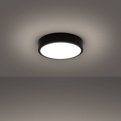 Sollux Lighting Onyx plafon 1x23 W czarny SL.1242