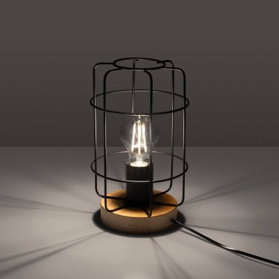 Sollux Lighting Gotto lampa stołowa 1x15W czarny SL.1265